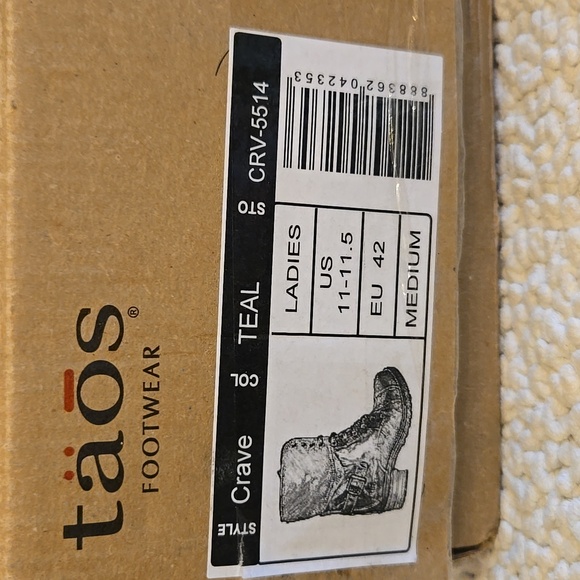 Taos Footwear Women's Crave Teal Leather Boots EU 42 - Picture 8 of 9